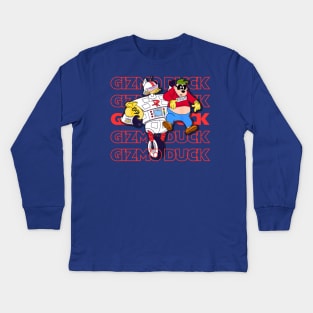 GIZMO DUCK Kids Long Sleeve T-Shirt